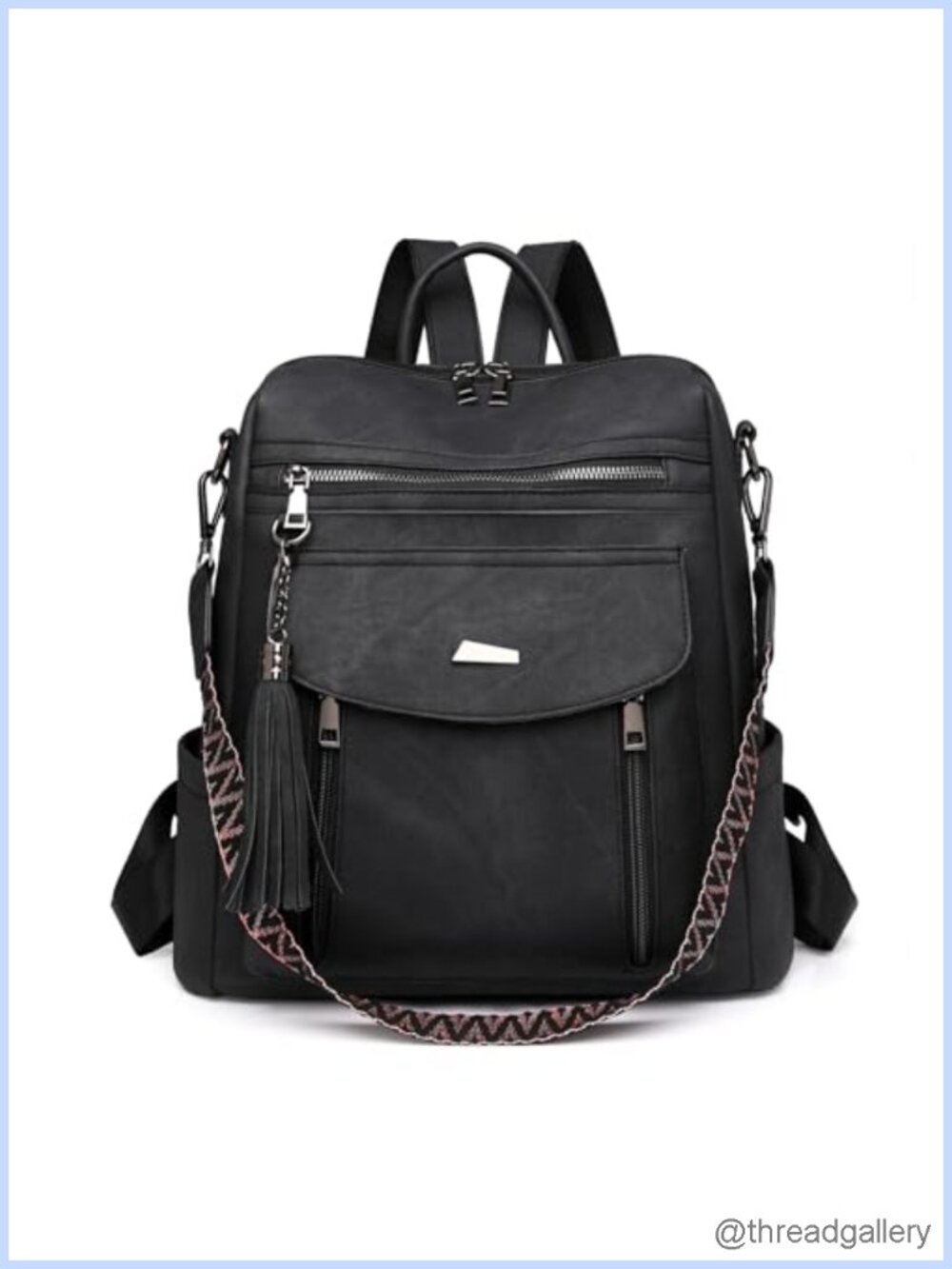 PU Leather Backpack Purse Convertible Shoulder Bag for Women Travel
